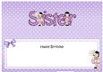 Birthday Sister Matching Large Dl Insert