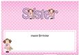 Birthday Sister Matching Large Dl Insert