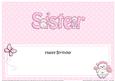 Birthday Sister Matching Large Dl Insert