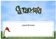 Birthday Grandad Matching Large Dl Insert