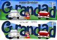 Birthday Grandad Large Dl 3D Decoupage
