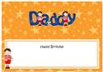 Birthday Daddy Large Dl Matching Insert