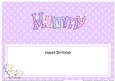 Large Dl Birthday Mummy Matching Large Dl Insert