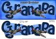 Birthday Grandpa Large Dl Quick Card 3D Decoupage