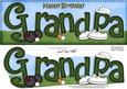 Birthday Grandpa Large Dl Quick Card 3D Decoupage