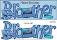 Birthday Brother Large Dl Card N 3D Decoupage