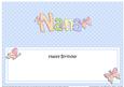 Birthday Nana Matching Large Dl Insert