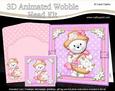 3D Teddy Tess's Basket Animated Moveable Wobble Head Kit