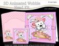 3D Westie Dog's Basket Animated Moveable Wobble Head Kit