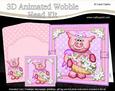 3D Zoe Piggy's Basket Animated Moveable Wobble Head Kit
