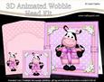 3D Milly Moo Cow's Present Animated Moveable Wobble Head Kit