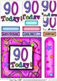 90th Birthday Quick Card with Pyramage