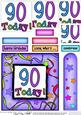 90th Birthday Quick Card with Pyramage