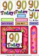 90th Birthday Quick Card with Pyramage