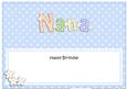 Birthday Nana Matching Large Dl Insert