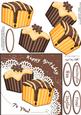 Fondant Fancies Birthday Cakes Quick Card N 3D Decoupage
