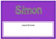 Birthday Simon Matching Large Dl Insert