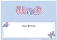 Birthday Wendy Matching Large Dl Insert