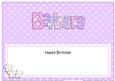 Birthday Barbara Matching Large Dl Insert
