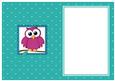 A5 What a Hoot Owl Birthday Matching Insert