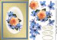 Flowers & Pearls Quick Card with Decoupage