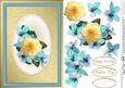 Flowers & Pearls Quick Card with Decoupage