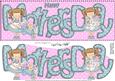 Girlz Mothers Day Large Dl Quick Card 3D Decoupage