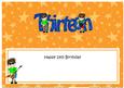 13th Birthday Large Dl Matching Large Dl Insert