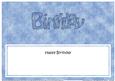 Birthday Matching Large Dl Insert