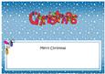 Xmas Merry Christmas Matching Large Dl Insert