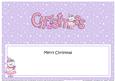 Xmas Merry Christmas Matching Large Dl Insert