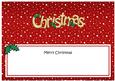 Xmas Merry Christmas Matching Large Dl Insert