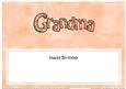 Birthday Grandma Matching Large Dl Insert