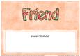 Birthday Friend Matching Large Dl Insert