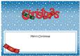 Xmas Merry Christmas Matching Large Dl Insert