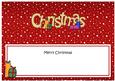 Xmas Merry Christmas Matching Large Dl Insert