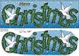 Large Dl Merry Christmas Quick Card 3D Decoupage