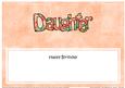 Birthday Daughter Matching Large Dl Insert