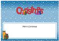 Xmas Merry Christmas Matching Large Dl Insert