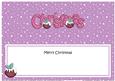 Xmas Merry Christmas Matching Large Dl Insert