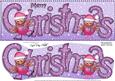 Large Dl Merry Christmas Quick Card 3D Decoupage