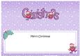 Xmas Merry Christmas Matching Large Dl Insert