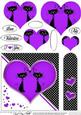 Kool Kats Purrfect Love Quick Card with Heart Shaped Pyramage
