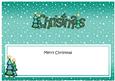Xmas Merry Christmas Matching Large Dl Insert
