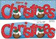 Large Dl Merry Christmas Quick Card 3D Decoupage