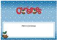 Xmas Merry Christmas Matching Large Dl Insert