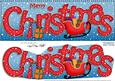 Large Dl Merry Christmas Quick Card 3D Decoupage