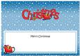 Xmas Merry Christmas Matching Large Dl Insert