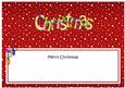 Xmas Merry Christmas Matching Large Dl Insert