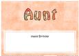 Birthday Aunt Matching Large Dl Insert